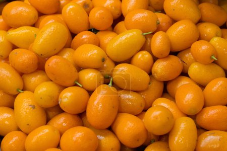 Lots Of Kumquat Fruits In Market