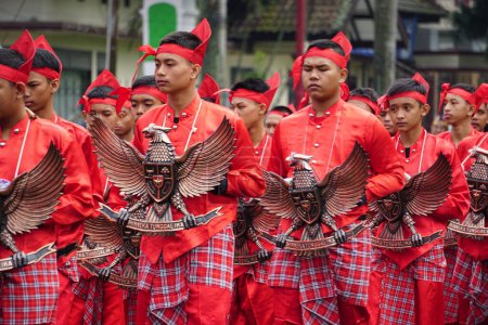 Photo for Indonesian bring national symbol, garuda pancasila. - Royalty Free Image