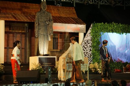Foto de Situs ndalem pojok teatro. Este teatro habla de la vida de Soekarno (primer presidente de Indonesia) desde la infancia hasta la edad adulta - Imagen libre de derechos