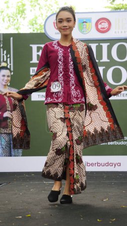 Photo for Indonesian children in batik clothes. This batik comes from Kediri, Indonesia - Royalty Free Image