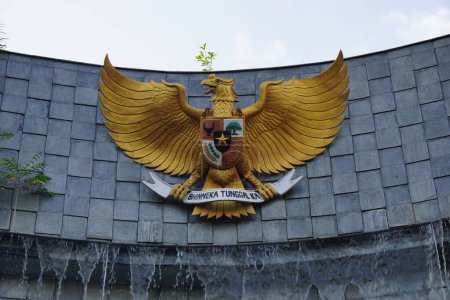 Photo for Garuda Pancasila (Indonesian five principles) with a natural background - Royalty Free Image