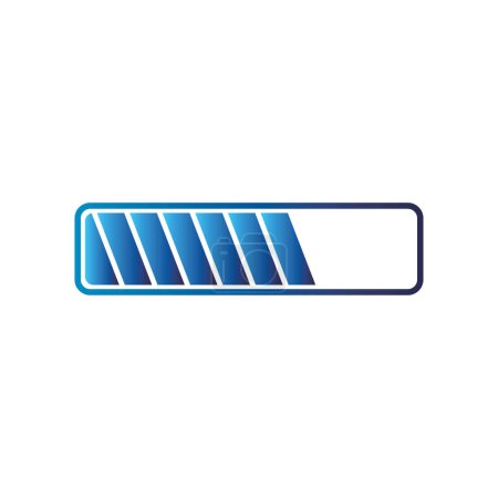 Illustration for Data loading or buffering icon vector logo design - Royalty Free Image