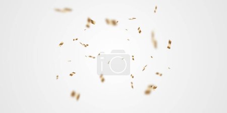 Celebration background with luxury golden confetti for festive decoration. vector illustration-stock-photo