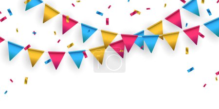 Photo for Party flag background for celebration vector illustration - Royalty Free Image