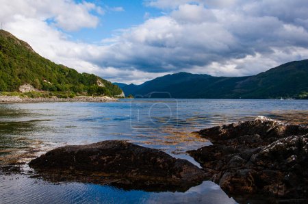 Photo for Urquhart Castle located on the banks of Loch ness, Scotland. - Royalty Free Image