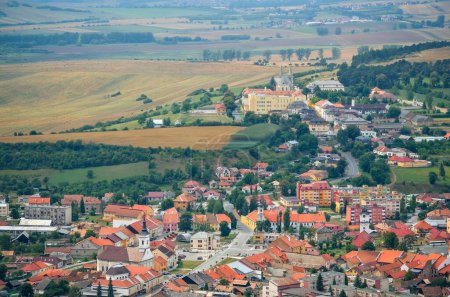 Photo for View from Spissky Hrad Castle on a Spisske Podhradie Town. - Royalty Free Image