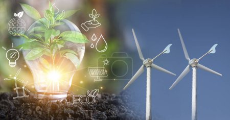 Sustainable development and business operations based on renewable energy CO2 Emission Reduction Concepts Green industries using renewable energy can limit global warming changes.