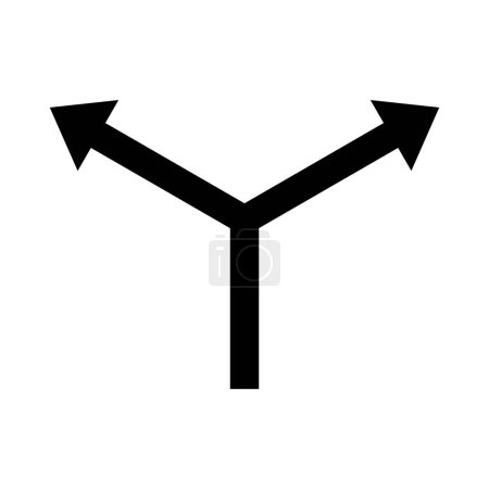 Zwei Pfeile Symboldesign in flachem Stil. Vektor.