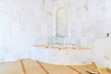 Foto de Diseño para un baño inacabado en una casa nueva que está en construcción - Imagen libre de derechos