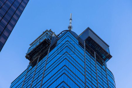 Manhattan New York City Wolkenkratzer Bürogebäude am unteren Ende der modernen Stadtlandschaft in den USA
