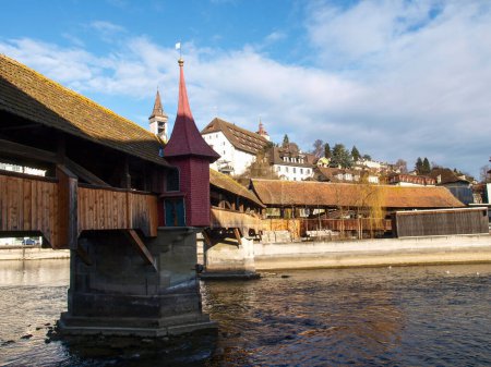 Téléchargez les photos : Lucerne, Switzerland: Old city center of the lake town. - en image libre de droit