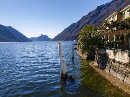 Valsolda, Italie : village historique au bord du lac de Lugano
