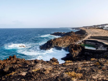 Lanzarote, Spain: rocky coast in the area of Charco de Palo