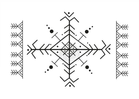 Illustration for Amazigh Symbol, Tifinagh symbol, berber drawing, African symbol, - Royalty Free Image