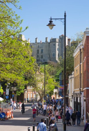 Téléchargez les photos : Windsor, Royaume-Uni - 5 mai 2023 : Vue sur le château de Windsor - en image libre de droit