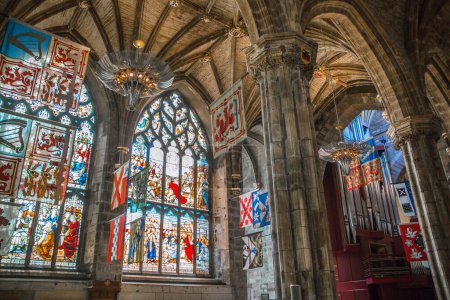 Téléchargez les photos : Ecosse, Edimbourg, Royaume-Uni - 26 août 2022 : Vue intérieure de la cathédrale d'Edimbourg - en image libre de droit