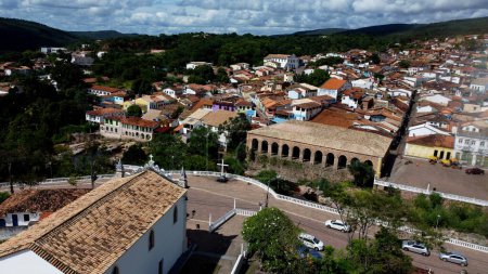 Photo for Lencois, bahia, brazil - april 30, 2023: view of the town of Lencois in the region of Chapada Diamantina. - Royalty Free Image