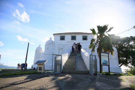 Foto de Salvador, bahia, Brasil - 25 de diciembre de 2023: vista del fuerte de Monte Serrat en la ciudad de Salvador. - Imagen libre de derechos