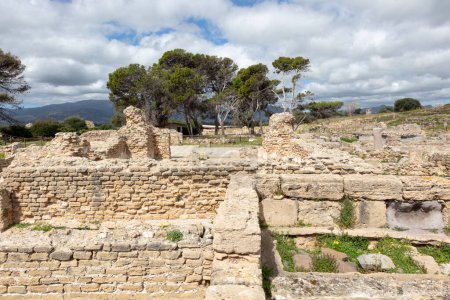 Ruins of Roman civilization, Nora, Sardinia, Italy
