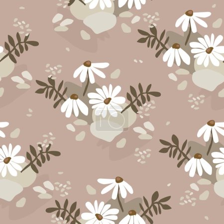 Photo for Beautiful seamless floral pattern for background - Royalty Free Image