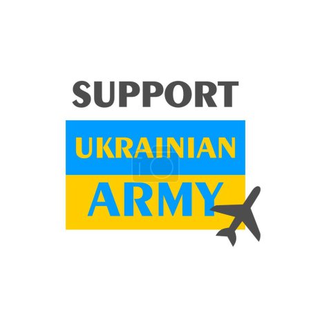 Photo for Support Ukrainian army, Ukraine support concept banner - Royalty Free Image