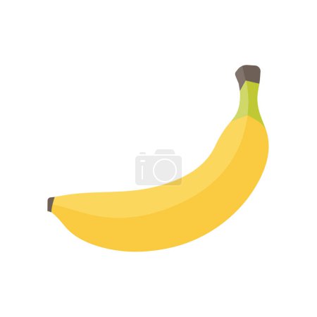 Illustration for Banana vector. yellow fruit for vegetarian health - Royalty Free Image