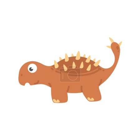 Illustration for Cute cartoon dinosaur for nursery decoration. - Royalty Free Image