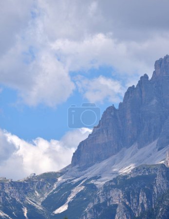 Photo for The Auronzo refuge located at 2320 meters above sea level is the starting point for numerous excursions in one of the most beautiful areas of the Dolomites - Royalty Free Image