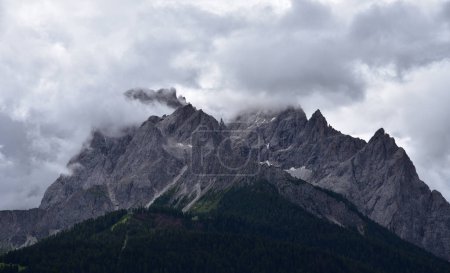 Photo for Cloudy day on the rocks of Croda Rossa of Sesto Pusteria at the beginning of the Fiscalina valley - Royalty Free Image
