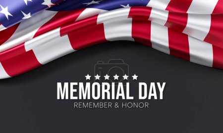 Photo for Memorial Day is observed each year in May. it is a federal holiday in the United States for honoring and mourning the military personnel who have died in the performance of their duties. 3D Rendering - Royalty Free Image
