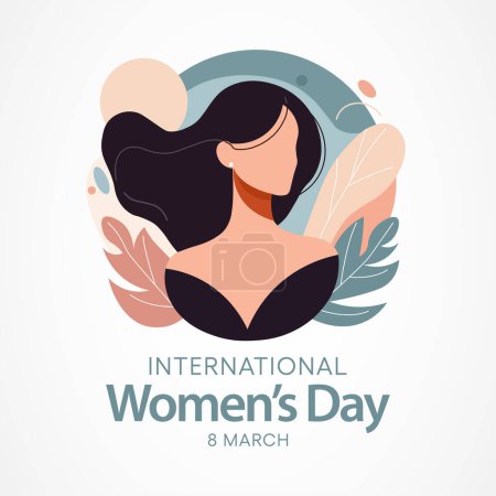 Illustration for International Women's Day is celebrated  on the 8th of March annually around the world. It is a focal point in the movement for women's rights. Vector illustration design. - Royalty Free Image