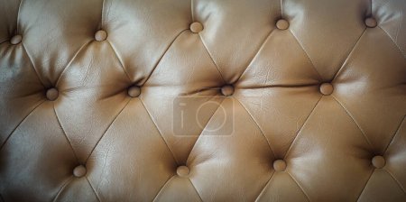 Foto de Brown leather upholstery texture background - Imagen libre de derechos
