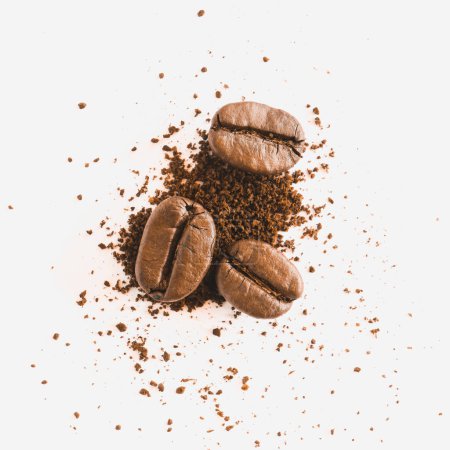 Photo for Coffee beans on white background - Royalty Free Image