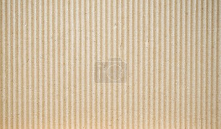 Photo for Brown corrugated cardboard texture background - Royalty Free Image