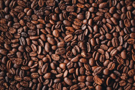 Photo for Roasted coffee beans background - Royalty Free Image