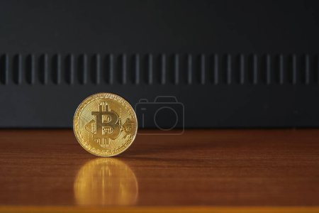 Photo for Bitcoin, cryptocurrency, digital currency. - Royalty Free Image