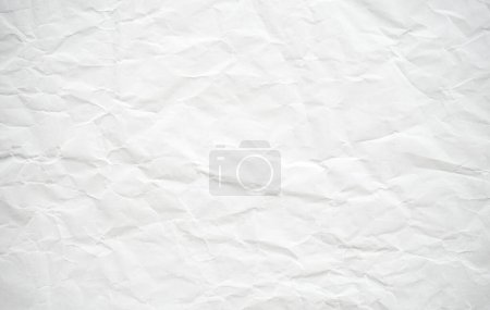 Photo for Crumpled white paper texture background - Royalty Free Image