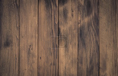 Photo for Wood texture background, dark wood planks - Royalty Free Image