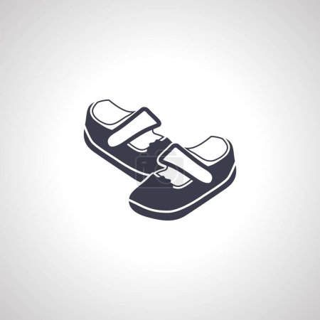 icône de chaussures de bébé. icône chaussures de bébé.