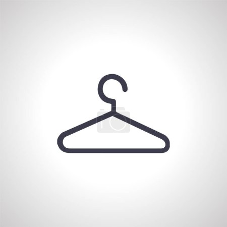 Illustration for Hanger icon. cloth hanger icon - Royalty Free Image