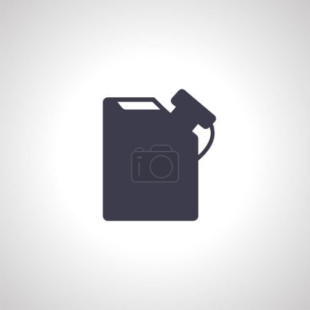 Illustration for Canister icon, petrol jerrycan icon. - Royalty Free Image