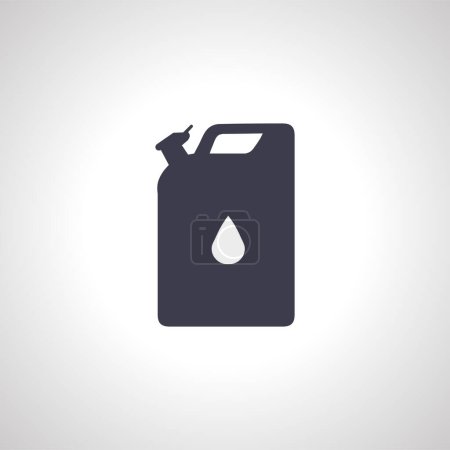 Illustration for Petrol canister icon, oil jerrycan icon. - Royalty Free Image
