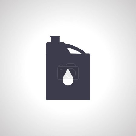 Illustration for Petrol canister icon, oil jerrycan icon. - Royalty Free Image