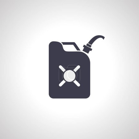 Illustration for Petrol canister icon, jerrycan icon. - Royalty Free Image