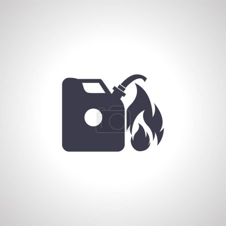 Illustration for Petrol canister icon, jerrycan icon. fuel sign - Royalty Free Image