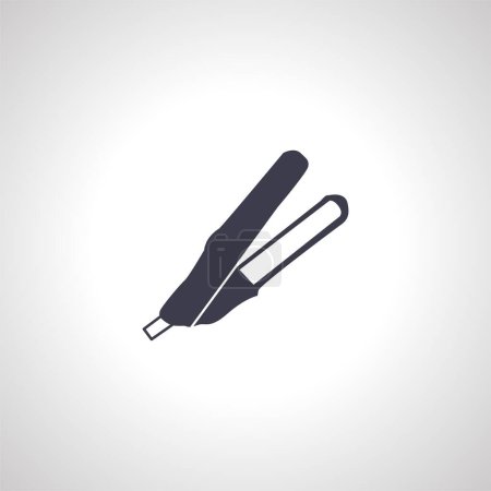 Illustration for Hair Straightener icon. Hair Straightener icon. - Royalty Free Image
