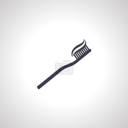 Illustration for Toothbrush icon. Toothbrush icon. Toothbrush icon. - Royalty Free Image