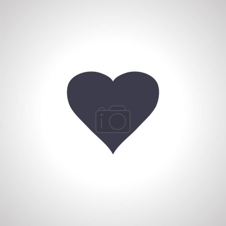 Téléchargez les illustrations : Icône cardiaque. amour coeur icône. - en licence libre de droit