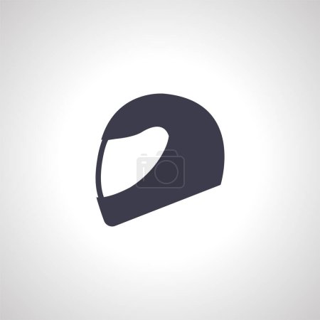 Ilustración de Icono del casco de carreras. casco de motocicleta icono - Imagen libre de derechos