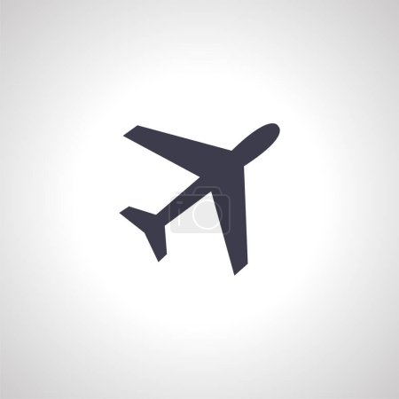 Illustration for Plane isolated icon. aircraft icon - Royalty Free Image